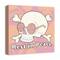 Pink & Coral Skull Rest in Peace Canvas Wall Art